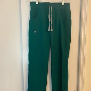 Figs Hunter Green Scrub Pants
